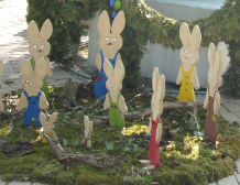Osterbrunnen in Schechingen - Eröffnung auf dem Marktplatz