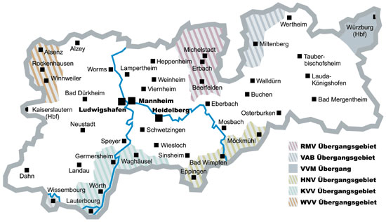 Verkehrsverbindungen Öffentlicher Nahverkehr im Rhein